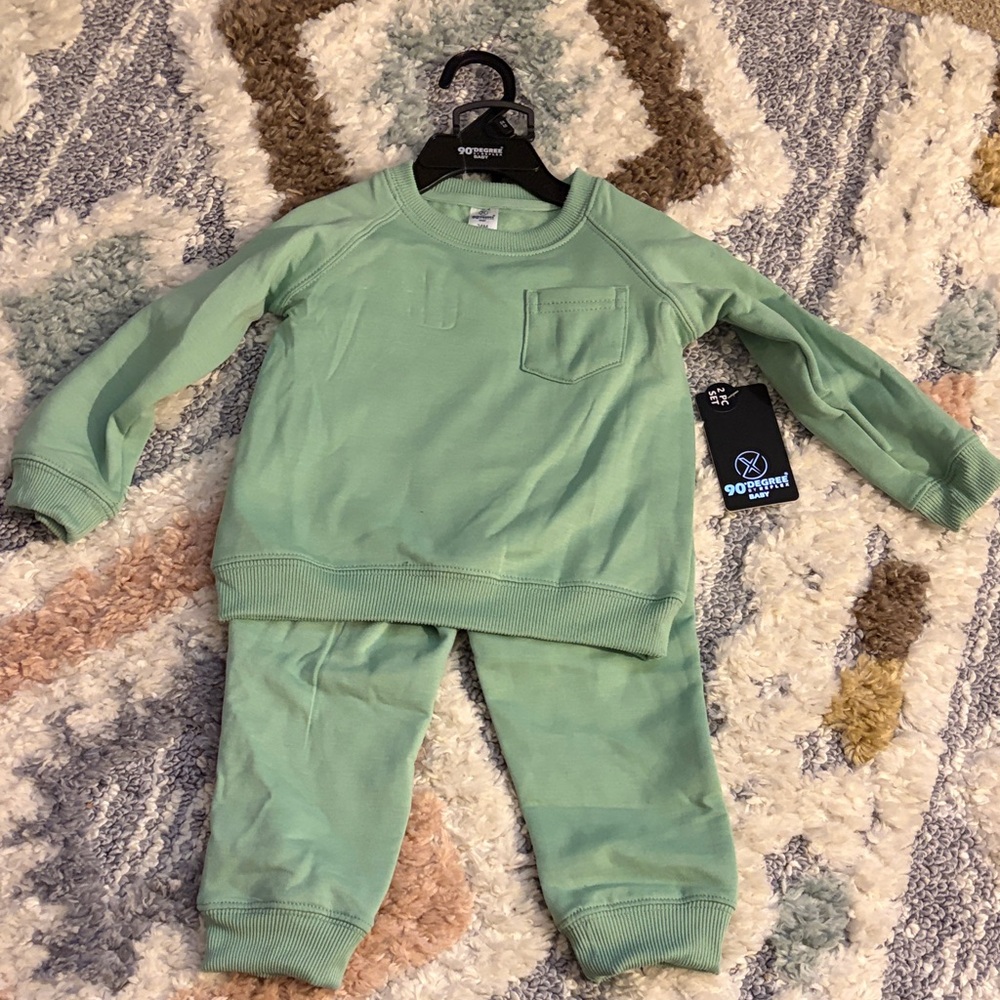 90 Degree By Reflex Kids Matching Set in Mint Green